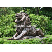 Löwe aus Bronze Skulptur für Garten-Dekoration